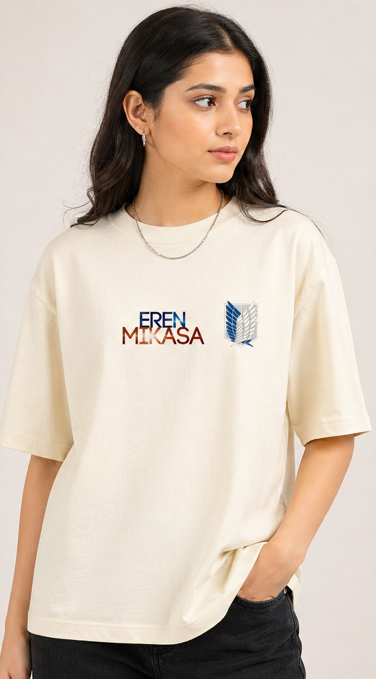 eren & mikasa tshirt